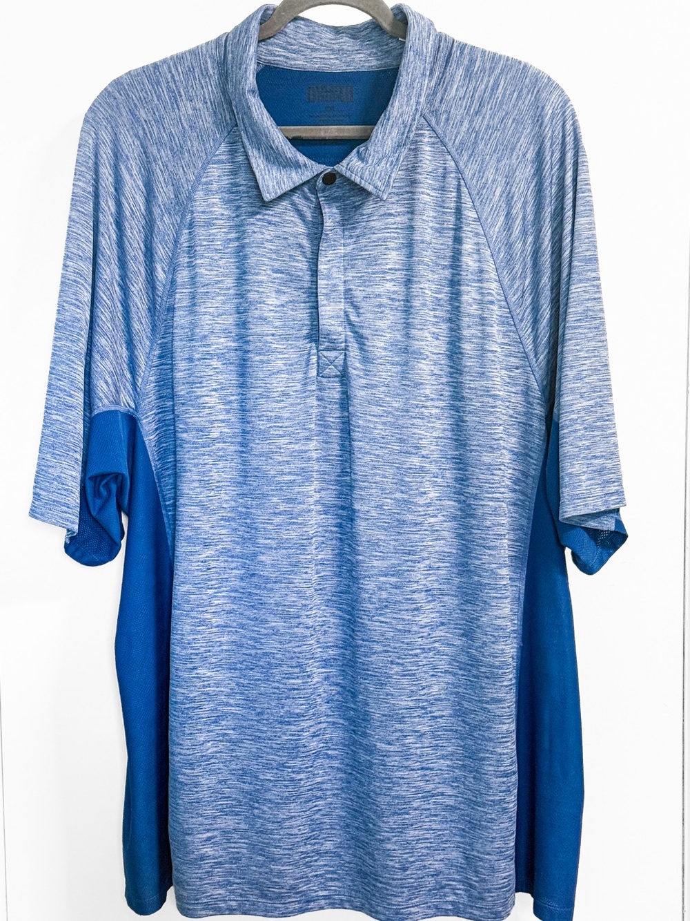 Duluth Trading 3XL Big & Tall Blue Short Sleeve Quarter Zip Performance Shirt